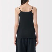 無印良品 レディース 婦人 あったか綿 キャミソール 婦人Ｓ 黒 良品計画