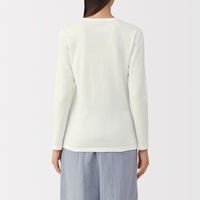 無印良品 レディース 婦人 あったか綿 厚手 クルーネック長袖Ｔシャツ 婦人Ｓ オフ白 良品計画