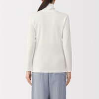 無印良品 レディース 婦人 あったか綿 厚手 タートルネック長袖Ｔシャツ 婦人Ｍ オフ白 良品計画