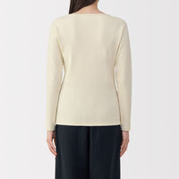 無印良品 レディース 婦人 あったか綿 ウールクルーネック長袖Ｔシャツ 婦人Ｓ アイボリー 良品計画