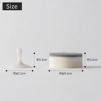 ポコ（POCO）キッチンスポンジ マル吸盤付 ブルー 1個 マーナ