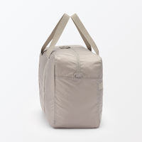 無印良品 たためる 撥水 横型ボストンバッグ ダークベージュ タテ３４×ヨコ４４×マチ２１ｃｍ 良品計画