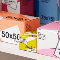 アスクル はたらく ふせん 付箋 極小ミニサイズ 25×7.5mm 1セット（1パック（25冊入）×10） オリジナル
