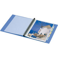 キングジム　クリアファイル 差し替え式　A4タテ背幅40mm　カラーベース　黒　139W（わけあり品）