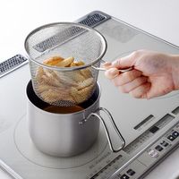 ステンレス マルチポット 2.1L IH・ガス火対応 G031 1個（4点セット） 中山福