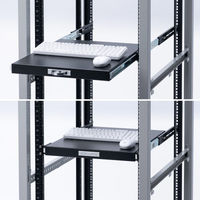 サンワサプライ 19インチマウントスライド棚 CP-SVHTST1BK 1枚（直送品）
