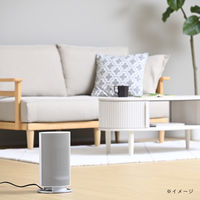 YAMAZEN セラミックヒーター コンパクト 室温センサー 首振り マイコン式 静音 1200W DSF-MR12(W) 1台