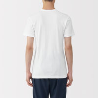 無印良品 メンズ　紳士 あったか綿 クルーネック半袖Ｔシャツ 紳士Ｌ 白 良品計画