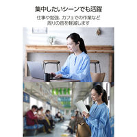 耳栓 睡眠用 遮音性 薄型 横向き寝 快眠 いびき対策 快適フィット 水洗い可 ブラック HCSL-EP01BK エレコム 1個（直送品）