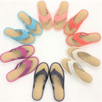 センコー SDS　サニーサニー　鼻緒　スリッパ　約22.5cm　ブラック SDS150399 1足（直送品）