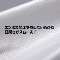 ポリ袋 食品保存袋 キッチンパック マチ付き M 半透明  エンボス加工 25×35cm 1箱（250枚入）宇部フィルム