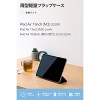 エレコム 11インチiPad Air(M3/M2) フラップケース 薄型軽量 TB-A25MWVBK 1個