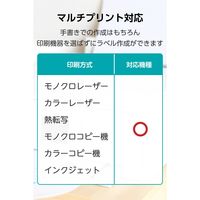 ラベルシール キレイにはがせる 表示・宛名ラベル 21面 上下余白付 10シート A4 EDT-ECK21BS10 エレコム（直送品）