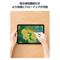 タッチペン iPad用 USB-C急速充電 傾き検知 誤作動防止 ホワイト P-TPACSTAP10WWH エレコム 1個（直送品）