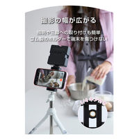 スマホスタンド マグネット ホルダー 壁 固定 強力磁石 360度回転 ブラック PWDSCMPMWBK エレコム 1個（直送品）