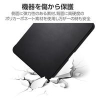 iPad A16 11インチ ケース タッチペンホルダー ブラック TB-A25RMG360BK エレコム 1個（直送品）