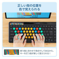 キーボード タイピング練習 シール 4種類入り 13×13mm ローマ字 一覧表付き TK-S-KP01 エレコム 1個（直送品）