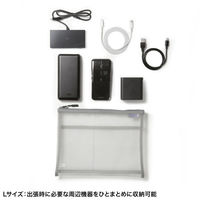 サンワサプライ マルチメッシュケース(グレー) IN-MS3GY 1個