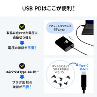 サンワサプライ USB PD対応モバイルバッテリー(19800mAh・PD60W) BTL-RDC37 1個