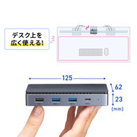 サンワサプライ USB TypeーCドッキングステーション(HDMI/VGA・2画面出力対応) USB-CVDK19 1個