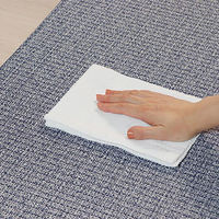 ベストコ キッチンマット 拭ける PVC ツイードブルー 45×180cm ND-6292 1個（直送品）