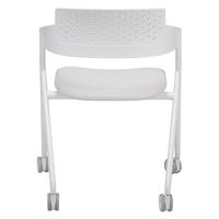 ICHIBA 折り畳み式ミーティングチェア ホワイト OFC-3842WH 1脚（直送品）