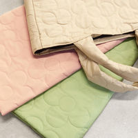 (Nippon Chuko) 花柄キルト キルティング生地 巾約100cm×3mカット クリームベージュ HANAQL-2-3M（直送品）