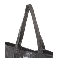 レディース 折り畳みバッグ メタリックエコバッグ ブラック LAKOLE/ラコレ