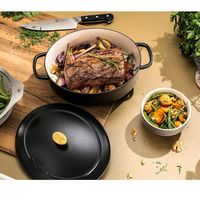 【アウトレット】Ballarini(バッラリーニ) ベラモンテ ラウンド 鋳物ほうろう鍋 22cm ホワイト ガス・IH・オーブン ツヴィリング