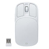 ナカバヤシ 無線静音 充電スライド式コンパクト 5ボタン BlueLEDマウス ホワイト MUS-RKF235W 1個