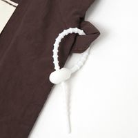 化粧ポーチ LABELフラットポーチＭ ブラウン studio CLIP