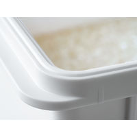 S 密閉米びつ 6kg ホワイト A7513WH 1個 アスベル