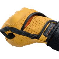 デイトナ HBG-130 パンチングメッシュプロテクターカウレザーグローブ イエロー L 18921 1双（直送品）