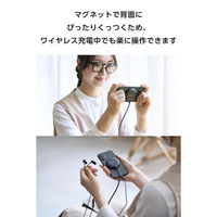 ワイヤレス充電器 マグネット式 Qi2 15W 高速充電 コンパクト ブラック EC-MA10BK エレコム 1個（直送品）