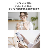 ワイヤレス充電器 マグネット式 Qi2 15W 高速充電 コンパクト ホワイト EC-MA10WH エレコム 1個（直送品）