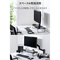 ディスプレイスタンド 12cm フルキーボード収納対応 ブラックPCA-DPSW5912BK エレコム 1個（直送品）