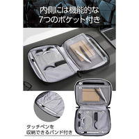 ガジェットポーチ バッグインバッグ 大容量 軽量 撥水 11インチタブレット ブラック ZSB-BB01PLBK エレコム 1個（直送品）