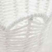 FLOWERバスケット(S) ホワイト LAKOLE/ラコレ