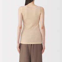 無印良品 レディース 婦人 無染色カップ入りタンクトップ 婦人Ｍ ブラウン 良品計画