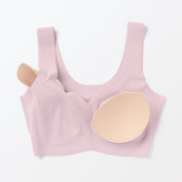 無印良品 レディース 婦人 ひびきにくいハーフトップブラジャー 婦人Ｓ ライトピンク 良品計画