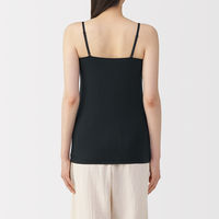 無印良品 レディース 婦人 なめらかブラキャミソール 婦人Ｓ 黒 良品計画