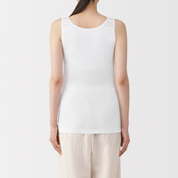 無印良品 レディース 婦人 なめらかブラタンクトップ 婦人Ｌ 白 良品計画