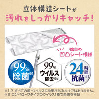 クイックルワイパー 立体吸着ウエットシート 無添加タイプ 1セット（24枚入×24パック） 花王