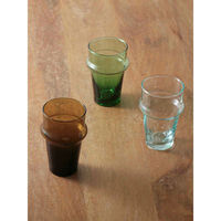 東京かんかん コップ 170ml S モロッコ チャイグラス ガラス アンバー 417969 1個（直送品）