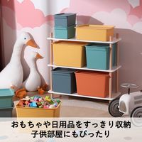 【収納バケツ】 ユメミグサ フタ付き 収納ボックス グリーン(緑)S PD-74-1M 1個