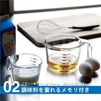 耐熱ガラス計量カップ S 250mL 1個 電子レンジ・食洗器・オーブン対応 シービージャパン
