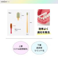 SMIZE スマイズライト 歯ブラシ ホワイト 1本 ハブラシ