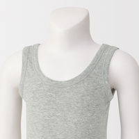 無印良品 ベビー フライス編みタンクトップ(インナー) １００ グレー 良品計画