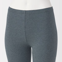 無印良品 レディース 婦人 ストレッチ天竺編み レギンス 十分丈 婦人Ｌ チャコールグレー 良品計画