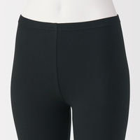 無印良品 レディース 婦人 ストレッチ天竺編み レギンス 十分丈 婦人Ｍ 黒 良品計画